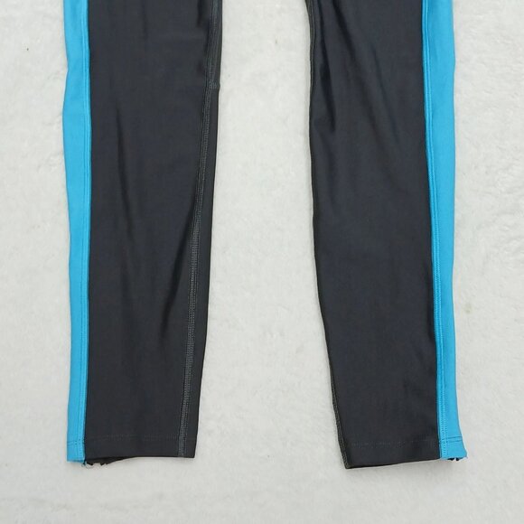 Under Armour Women&#039;s Heat Gear Grey Turquoise Compression Leggings Size XL - Picture 5 of 15